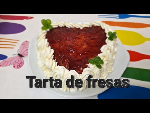 Tarta de fresas para San Valentín @monsieurcuisinerecetas