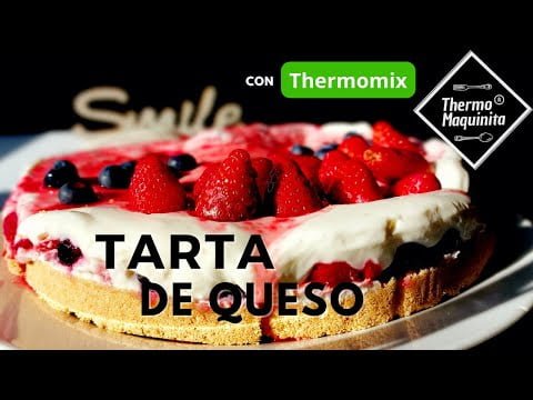 TARTA de QUESO con fresas y arándanos en THERMOMIX // MUY FÁCIL