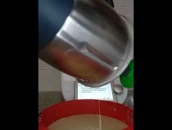 Tarta de queso rellena de chocolate, fácil y rico con Thermomix