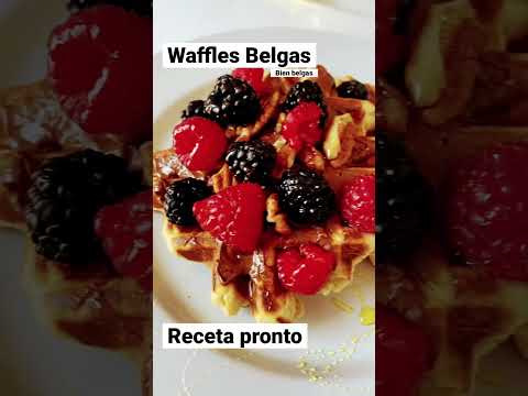 Waffles Belgas, el video tutorial pronto. #waffles #wafflesbelgas #receta #postres #recetafacil