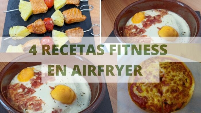 4 RECETAS FITNESS MUY SALUDABLES en FREIDORA DE AIRE / Recetas #AIRFRYER (Recetas 2022)
