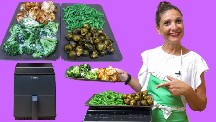 ✅ 4 VERDURAS 🥦CONGELADAS❄️cocinadas en freidora de aire / Cosori Dual Blaze air fryer / DELICIOSAS😋