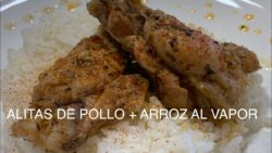 ALITAS DE POLLO + ARROZ AL VAPOR con THERMOMIX