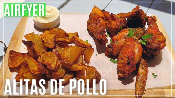 🍗ALITAS DE POLLO En Freidora De Aire Y Patatas Deluxe