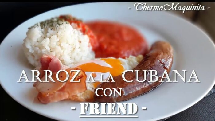 ARROZ con tomate" cubana" con thermomix® y  FRIEND® ( el nuevo complemento de THERMOMIX®)
