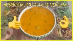 Albóndigas con SALSA DE VERDURAS ( con Thermomix ) By VelocidadCuchara