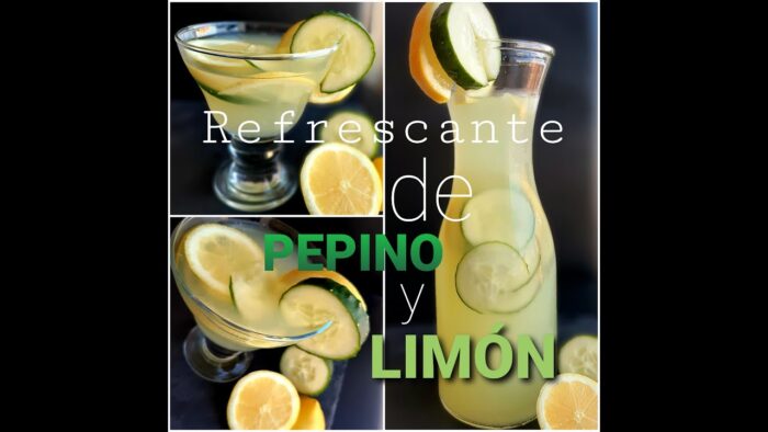 BEBIDA Refrescante de PEPINO y LIMÓN con THERMOMIX.                            0 kcal – 0 grasas