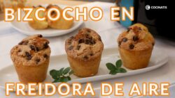 BIZCOCHO en FREIDORA DE AIRE ¡Super esponjoso! – Cocinatis