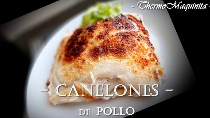 CANELONES de Pollo o sobra de cocido con THERMOMIX