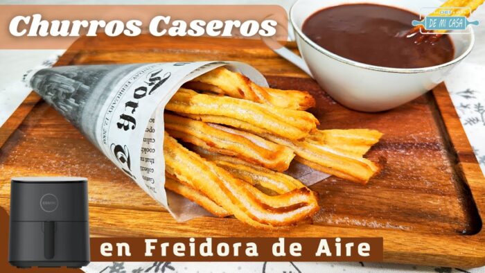 🤩 CHURROS CASEROS en FREIDORA de AIRE – Crujientes y Deliciosos ¡TE SORPRENDERÁN! 😲