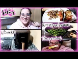 COCINO BATCH COOKING con FREIDORA de AIRE ULTENIC K10 + PRUEBO FLORES DE BACH para la ANSIEDAD