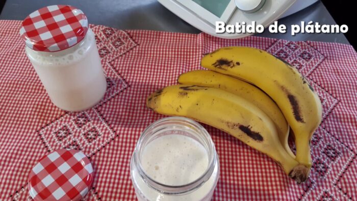 🥤 🍌CÓMO HACER BATIDO DE PLÁTANO 🍌🥤 con Thermomix® – Banana milkshake #TM6 #TM5 #TM31 #TM21