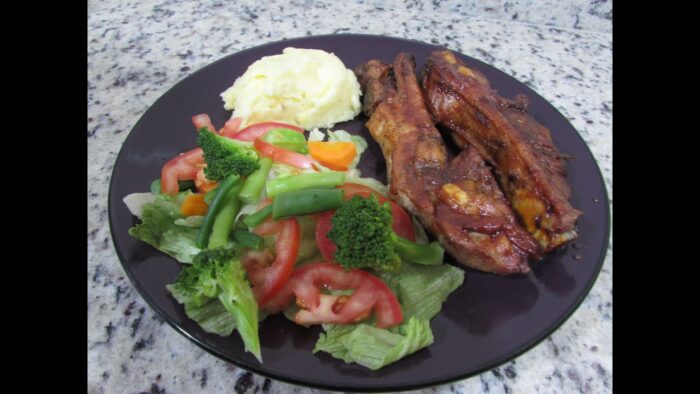 COSTILLAS A LA BBQ EN FREIDORA DE AIRE