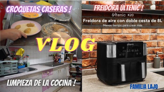 CROQUETAS en FREIDORA de AIRE  #ultenic y MUCHO MAS 🌺 VLOG 757