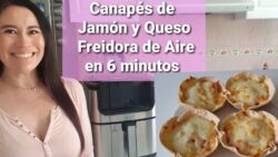 Canapés de jamón y queso en Freidora de Aire | Bocadillos de jamón y queso en Freidora de Aire