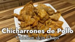 Chicharrones de Pollo en Freidora de Aire (how to make Crispy Chicken Skin chips in Air Fryer)