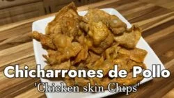 Chicharrones de Pollo en Freidora de Aire (how to make Crispy Chicken Skin chips in Air Fryer)