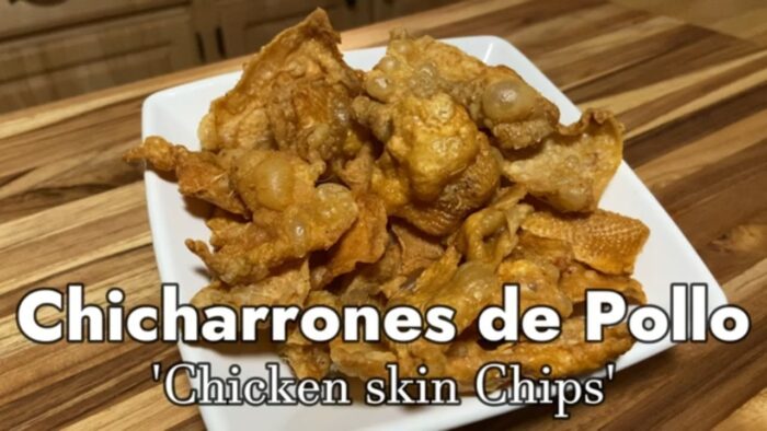 Chicharrones de Pollo en Freidora de Aire (how to make Crispy Chicken Skin chips in Air Fryer)