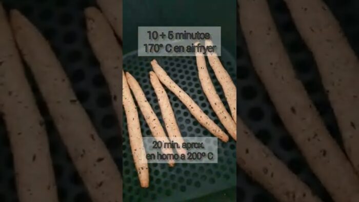 Colines de chufa y comino negro. Receta en freidora de aire