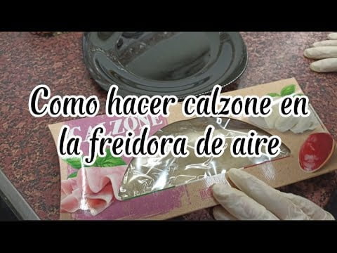 Como hacer calzone en la freidora de aire fácil y rápido