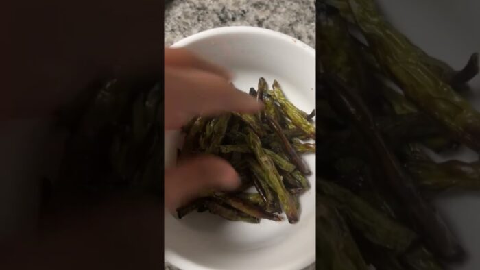 Cómo hacer vainitas o green beans en la freidora de aire #dietaketo #dietalowcarb #shortsyoutube