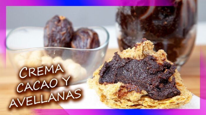 Crema de cacao y avellanas ¡sin  azúcar! con Thermomix