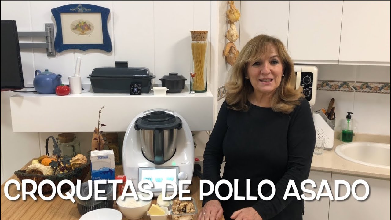 Croquetas de pollo asado con Thermomix/ Receta de Justa Molina