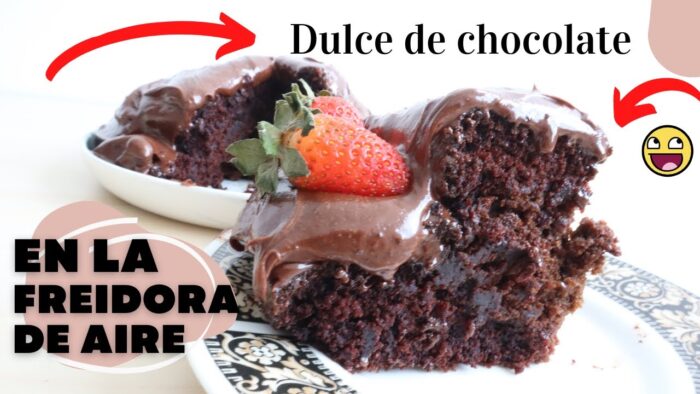 Dulce / Bizcocho / Cake de Chocolate en la freidora de Aire apto para Veganos