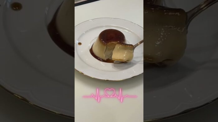 Flan en freidora de aire ❤️