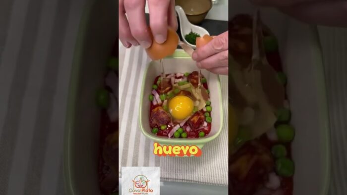 Huevos al plato en freidora de aire airfryer