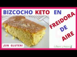III▷ Receta « BIZCOCHO KETO en FREIDORA de AIRE» ⭐SIN GLUTEN. SIN azúcar. SIN harina ✅
