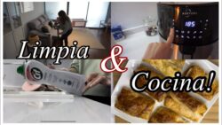 LIMPIA 🧼 y COCINA 🧑‍🍳 CONMIGO! Cocinando con freidora de aire ASKYORS🍰Limpia conmigo!