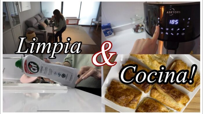 LIMPIA 🧼 y COCINA 🧑‍🍳 CONMIGO! Cocinando con freidora de aire ASKYORS🍰Limpia conmigo!