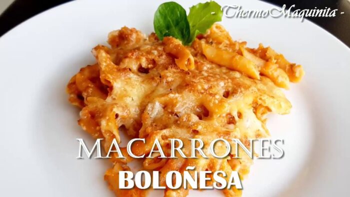 MACARRONES BOLOÑESA con thermomix®.