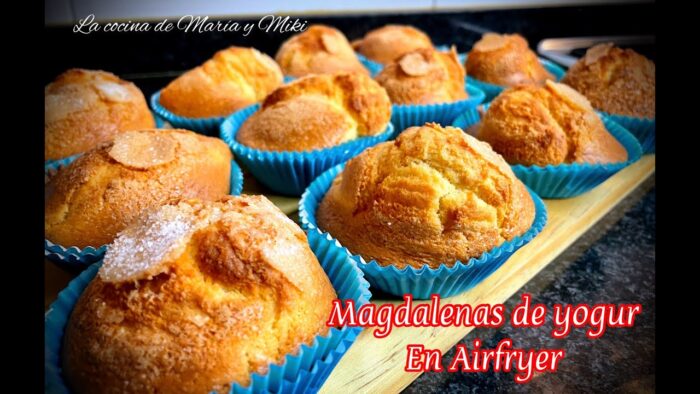 MAGDALENAS de yogur en FREIDORA DE AIRE 😋