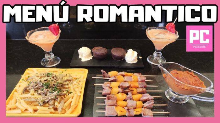 💝💝💝💝 MENU ROMANTICO para 2 personas con Thermomix ++++ 4 PLATOS++++ 💝💝💝💝