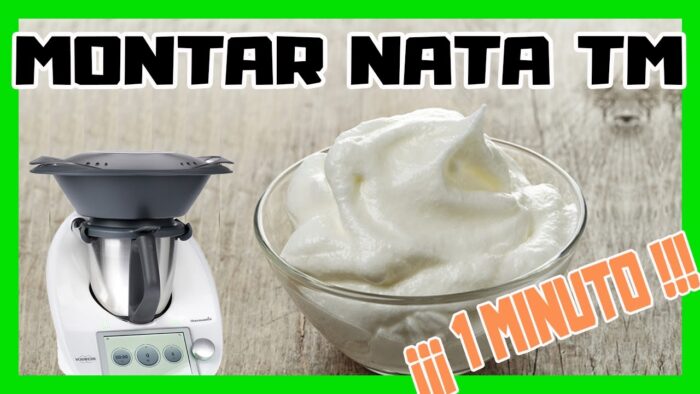 🐮🐮🐮 MONTAR NATA con Thermomix ¡¡¡¡EN 1 MINUTO !!!! — No te lo pierdas