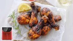 MUSLOS DE POLLO en LA FREIDORA DE AIRE | Pollo con Miel y Ajo | DarixLAB