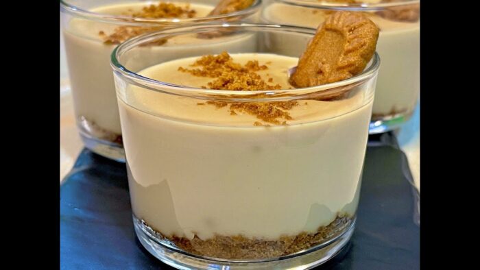 Natillas de Caramelos Werther´s Original y galletas Lotus con Thermomix TM6.