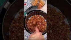 Nueces caramelizadas en freidora de aire