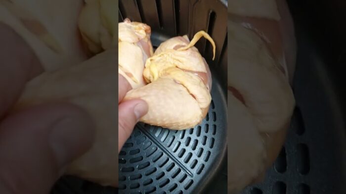 POLLO con FREIDORA DE AIRE 🍗 #shorts  #shortscooking