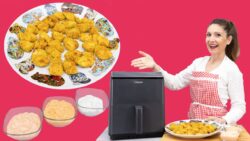 ✅ Palomitas de POLLO🍗FREIDORA DE AIRE + Las 3 mejores salsas💃🏽 para ACOMPAÑARLAS/Cosori Dual Blaze
