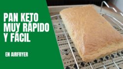Pan keto (Sin hidratos de carbono) dieta CETOGÉNICA en FREIDORA DE AIRE / #AIRFRYER (Receta 2022)