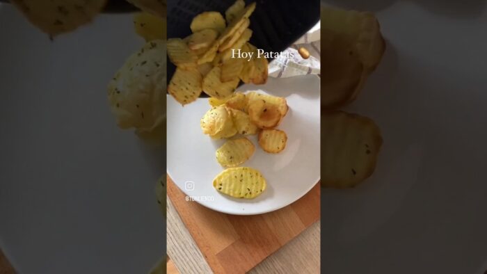 Patatas asadas con freidora de Aire 🤤 #cooking