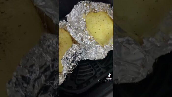 Patatas asadas en freidora de aire #airfryer #freidoradeaire #gloriaencasa