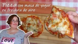 Pizza SÚPER FÁCIL en 5 MINUTOS en freidora de aire!! 🍕🍕
