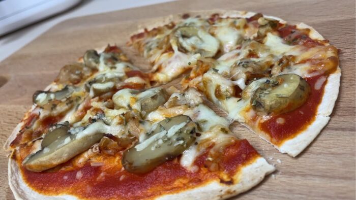 Pizza con Tortilla de Trigo en Freidora de Aire 🍕