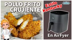 🍗 Pollo FRITO en FREIDORA de AIRE Estilo KFC 🔥 ¡Súper CRUJIENTE y Muy JUGOSO! 😋