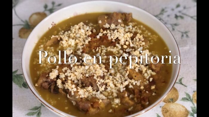 Pollo en pepitoria con Thermomix realizada por Justa Molina