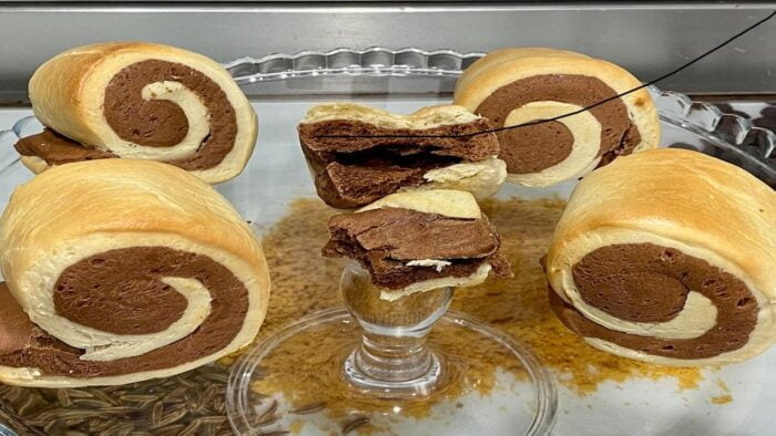 RECETAS CON FREIDORA DE AIRE PAN DE LECHE DULCE CON CHOCOLATE !!
